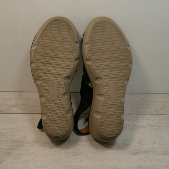 Clarks Women's Black Nubuck Clarene Allure Adjustable Ankle Strap Size 8 - Picture 10 of 10